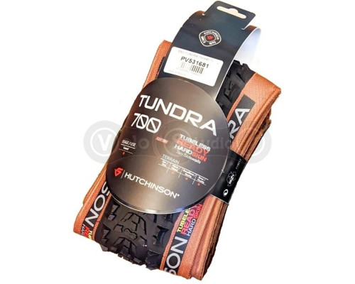 Вело покришка HUTCHINSON TUNDRA 700X50, Hardskin, Tubeless Ready, Tan Walls