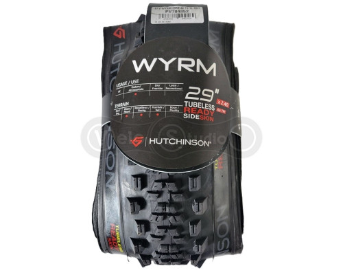Вело покришка Hutchinson WYRM 29X2,40 Sideskin Tubeless Ready Black