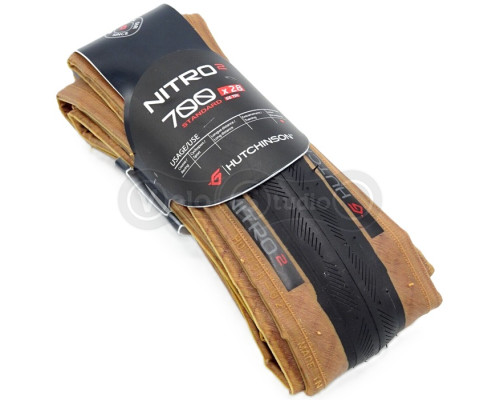 Вело покришка HUTCHINSON NITRO 2 700x28, Folding, Mono-compound, Tan Walls
