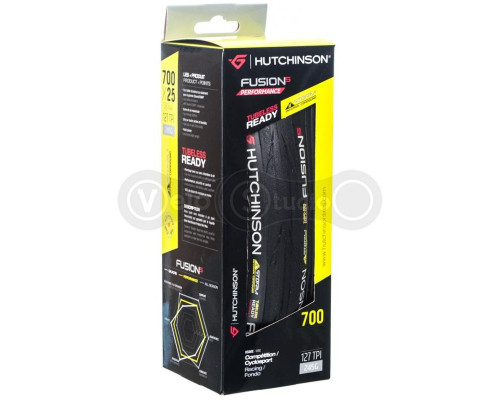 Вело покрышка Hutchinson Fusion 5 700X30 Tubeless Ready, Black