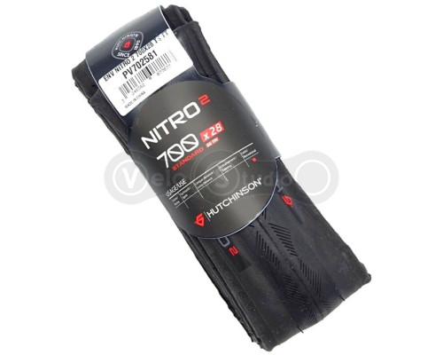 Вело покришка HUTCHINSON NITRO 2 700x28, Folding, Mono-compound, Black