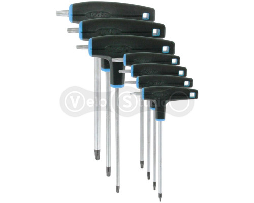 Набор ключей Torx VAR CL-18200-07/40 7штук пластиковой ручкой