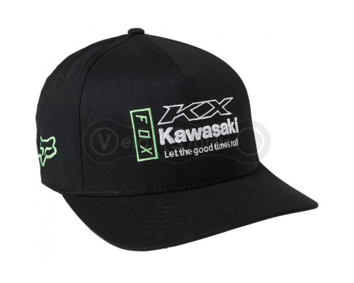Кепка FOX KAWI Flexfit Hat Black размер L/XL