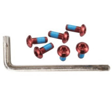 Комплект болтів Alligator для кріплення ротора Torx 6 штук + ключ червоні