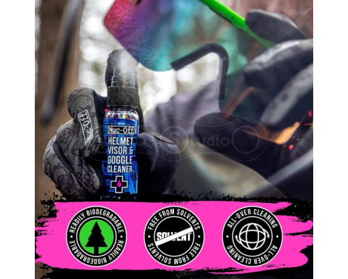 Засіб MUC-OFF Visor, Lens & Goggle Cleaner очищення окулярів та масок 32 мл