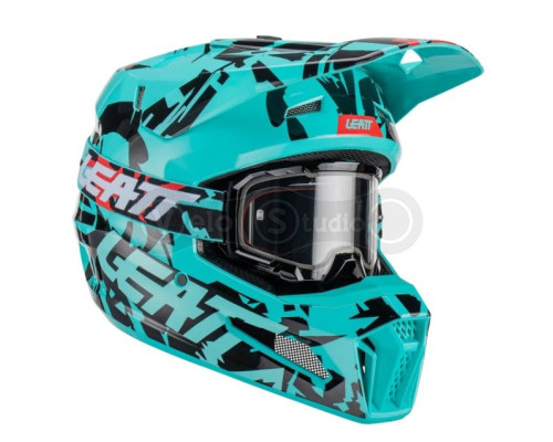 Мотошлем Leatt Helmet Moto 3.5 Fuel M (57-58 см) + Маска Velocity