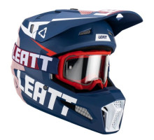 Мотошлем Leatt Helmet Moto 3.5 Royal S (55-56 см) + Маска Velocity
