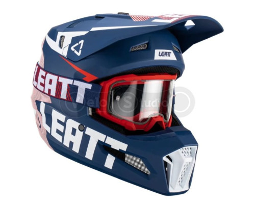 Мотошолом Leatt Helmet Moto 3.5 Royal S (55-56 см) + Маска Velocity