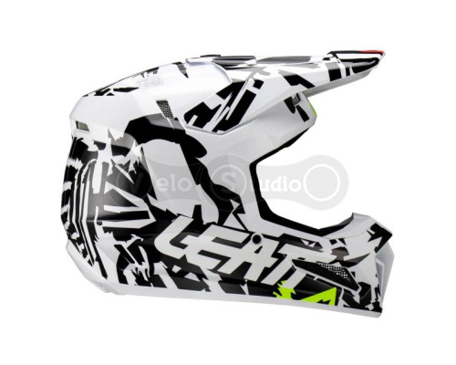 Мотошолом Leatt Helmet Moto 3.5 Zebra L (59-60 см) + Маска Velocity