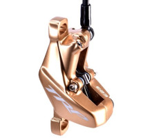 Калипер гидравлических тормозов TRP GS2.4, к тормозам TRAIL EVO, DHR EVO, 4 поршня, золотистый