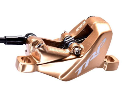 Калипер гидравлических тормозов TRP GS2.4, к тормозам TRAIL EVO, DHR EVO, 4 поршня, золотистый