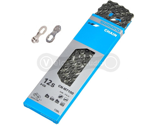 Ланцюг Shimano CN-M7100 SLX 116 ланок SIL-TEC Quick Link 12 швидкостей