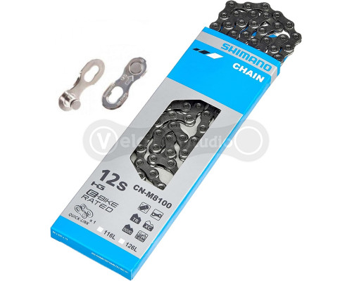Ланцюг Shimano CN-M8100 Deore XT 116 ланок Quick Link 12 швидкостей