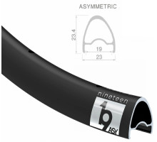 Обід BlackJack READY 19 ASY Light 28&amp;amp;quot;, 622x19, 28 відп., FV, безкамерний, асиметричний, чорний