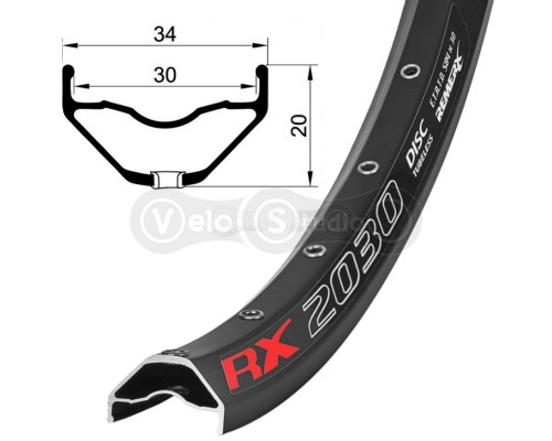 Обід Remerx ENDURO PLUS RX 2030, 29, 622x30, 28 отв, FV, E-Bike, Tubeless Ready