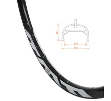 Обід FireEye Excelerant 29ER 36M 29" 32 отвори під диск чорний