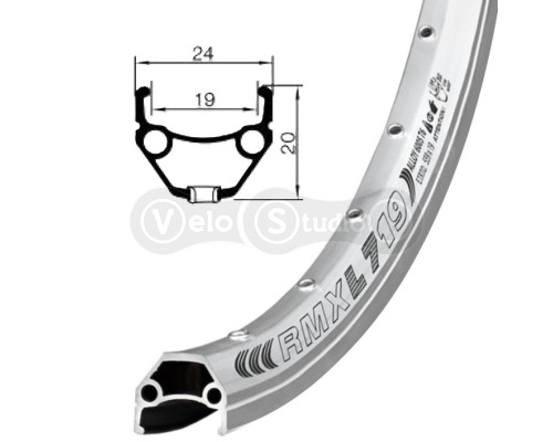 Обід Remerx DRAGON LINE RX 719, 26'', 559x19, 32 отв, AV, сірий, V-Br, CNC