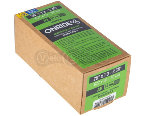 Вело камера ONRIDE з герметиком Perfect 29"x1.9-2.35" (622x50-60) AV 48