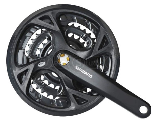 Шатуны Shimano FC-M391 175 мм, 48X36X26 черные, OEM