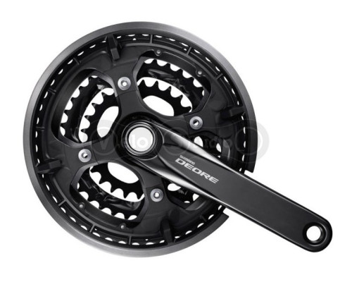 Шатуны Shimano FC-M6010-3 Deore 175 мм, 48X36X26 черные, OEM