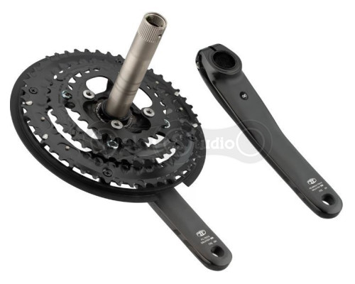 Шатуны Shimano FC-M6010-3 Deore 175 мм, 48X36X26 черные, OEM