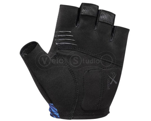 Вело перчатки Shimano Escape синие без пальцев размер M