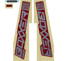 Наклейки на вилку ROCKSHOX - BOXXER ULTIMATE 27/29 GLOSS POLAR FOIL FOR RED (2021)
