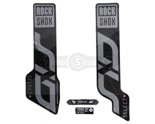 Наклейки на вилку RockShox SID SELECT 120 29 MGRY/BLK