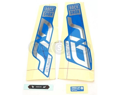 Набір оригінальних наклейок на вилку RockShox SID ULTIMATE 80-100 27/29 GPLRF/BLU