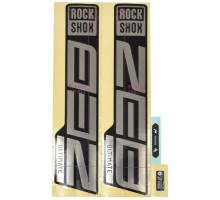 Наклейки на вилку ROCKSHOX - ZEB ULTIMATE 27/29 GLOSS POLAR FOIL FOR HIGH GLOSS BLACK (2021)