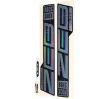 Наклейки на вилку ROCKSHOX - ZEB ULTIMATE 27/29 GLOSS RAINBOW FOIL FOR HIGH GLOSS BLACK (2021)