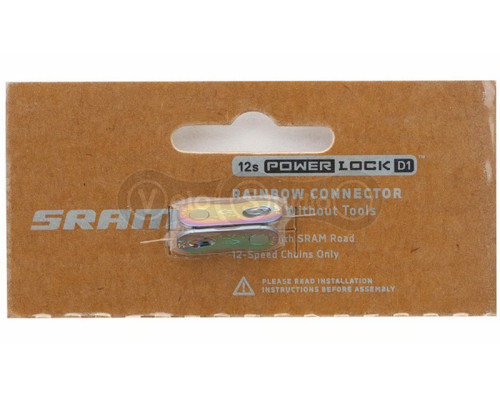 Замок цепи SRAM Flattop Chain Connector 12 скоростей Rainbow - 4 штуки