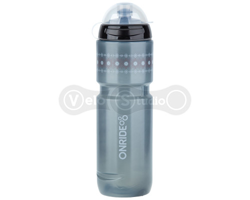 Фляга ONRIDE Own 800 мл, з ковпачком, прозора чорна