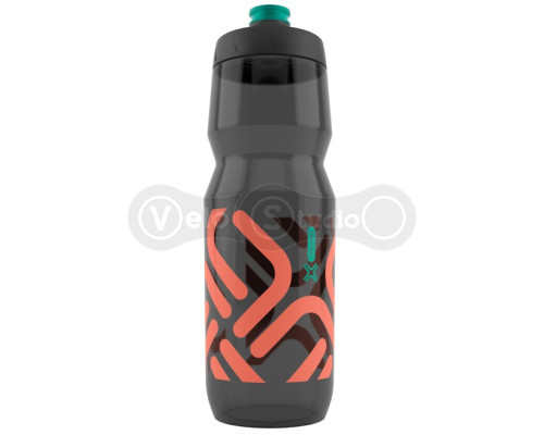 Антибактериальная фляга FIDLOCK BOTTLE 750мл., прозрачная/черная/оранжевая