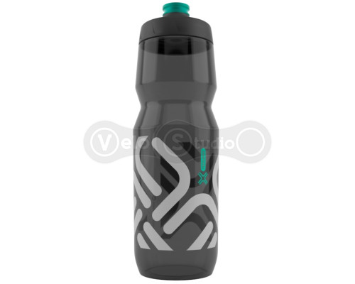 Антибактериальная фляга FIDLOCK BOTTLE 750мл., прозрачная/черная/серая