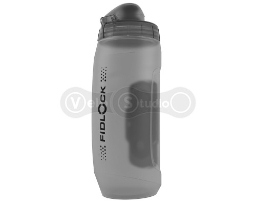 Фляга с коннектором и базой FIDLOCK TWIST bottle 590мл., универсальная база, прозрачный/черный