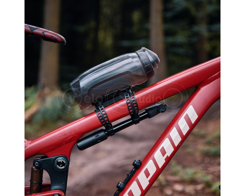 Фляга с коннектором и базой FIDLOCK TWIST bottle 590мл., универсальная база, прозрачный/черный