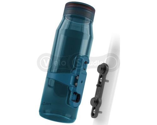 Фляга з магнітним утримувачем та базою FIDLOCK TWIST bottle 700мл., прозорий/синій