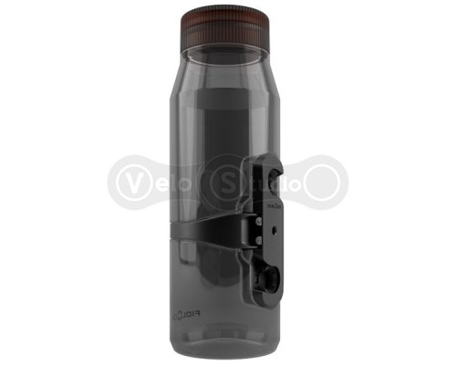 Фляга з магнітним утримувачем та базою FIDLOCK TWIST bottle 700мл., прозорий/чорний