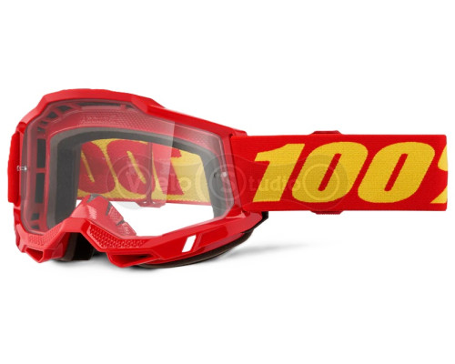 Маска 100% ACCURI 2 OTG Goggle [Red] - Clear Lens, OTG