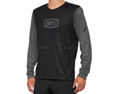 Вело джерси 100% AIRMATIC Long Jersey [Black], M