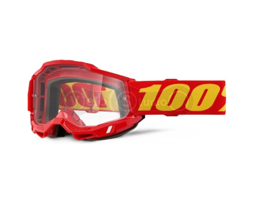 Дитяча маска 100% ACCURI 2 Youth Goggle [Red], Clear Lens