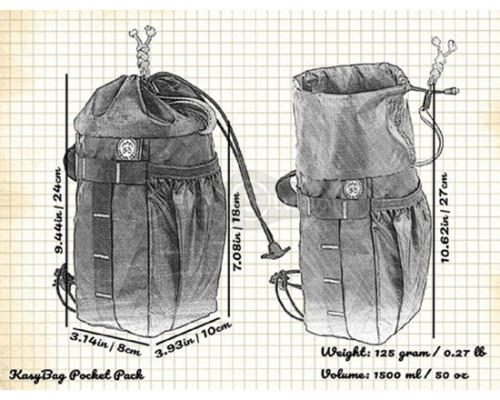 Сумка на кермо KasyBag Pocket Pack One hand (годівниця) Black-Orange