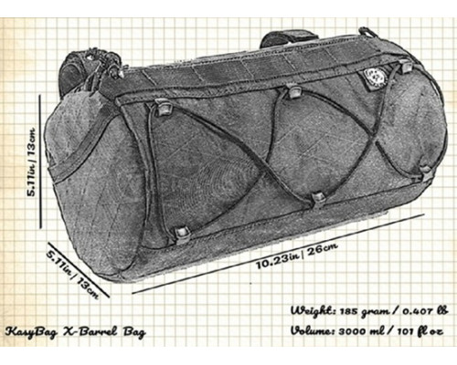 Сумка на руль KasyBag X-Barrel Bag Colorfull