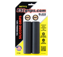 Грипси ESI Fatty's Silicone Bicycle Grips Black (чорні) 35 мм