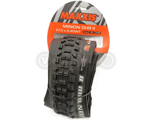 Вело покрышка MAXXIS MINION DHR II 27.5X2.40WT TPI-60X2 Foldable 3CG/DH/TR