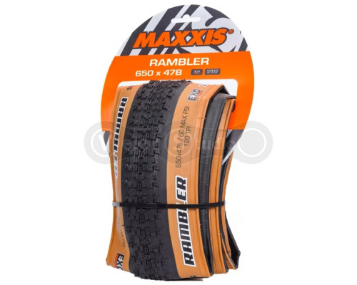 Вело покрышка MAXXIS RAMBLER 650X47B TPI-60 Foldable EXO/TR/TANWALL