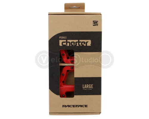 Педалі RACE FACE CHESTER 2025, LARGE, RED