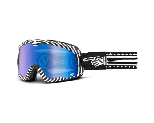 Маска 100% BARSTOW Goggle [Death Spray], Mirror Blue Lens