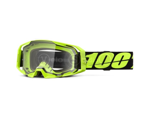 Маска 100% ARMATIC Goggle [Neon Yellow], Clear Lens